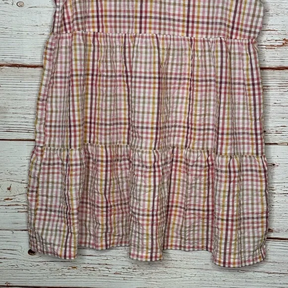 NWT Loft Outlet Multicolor Checked V-Neck Dress Sz XL - Picture 4 of 12